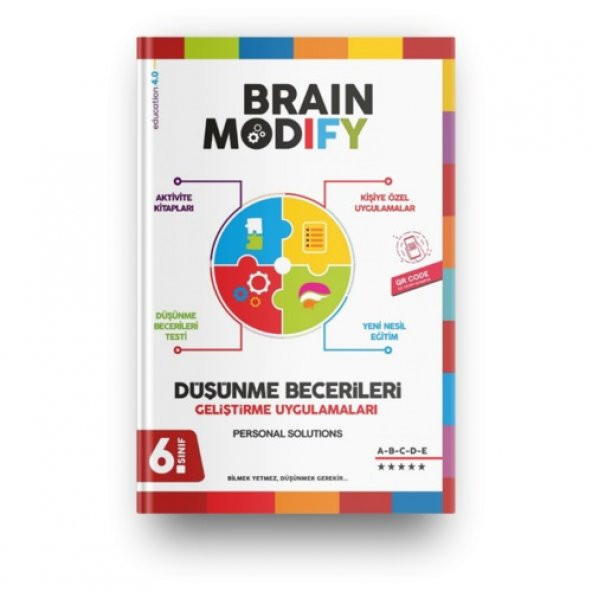 Brain Modify 6. Sınıf Düşünme Becerileri Uygulamaları Kitabı