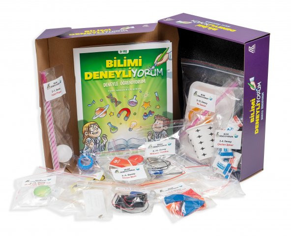 Bilimi Deneyliyorum 8+ Yaş - Deney Seti evde Deney Yapma,deney Malzemeleri,çocuk Deney,bilim Çocuk