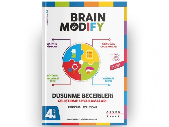 Brain Modify 4. Sınıf Düşünme Becerileri Uygulamaları Kitabı