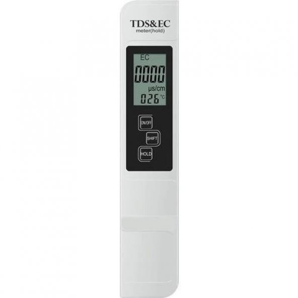 TDS EC Metre Termometreli Su Kalite ve İletkenlik Ölçüm Cihazı