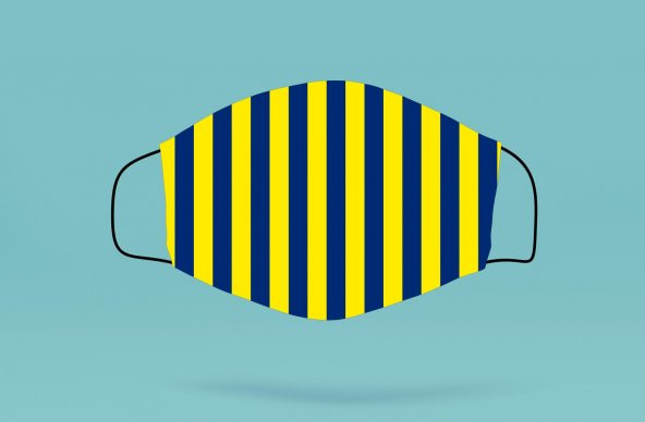 Meltblownlu Fenerbahçe Taraftar Cerrahi Maske 100Adet