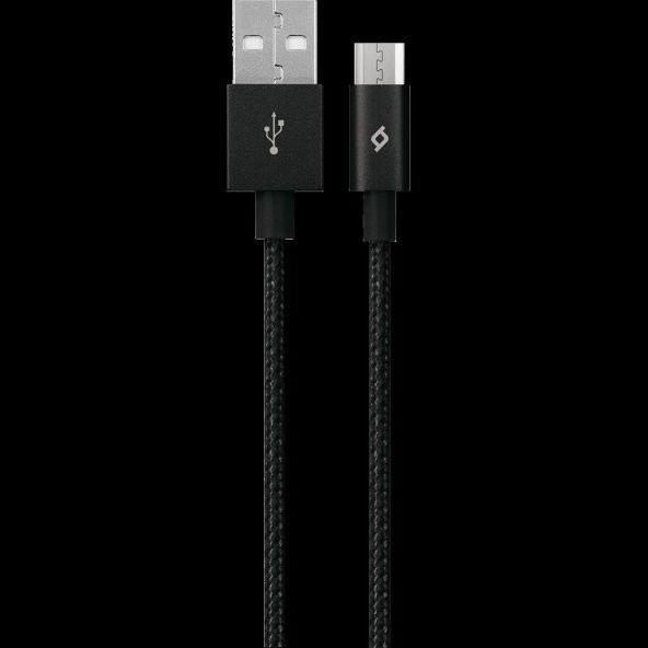 2DK11S ttec AlumiCable Micro USB Şarj Kablosu Siyah