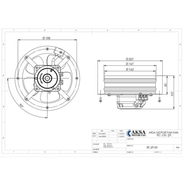 Aircol 160Bf Sac Gövdeli Aksiyal Fan - 2