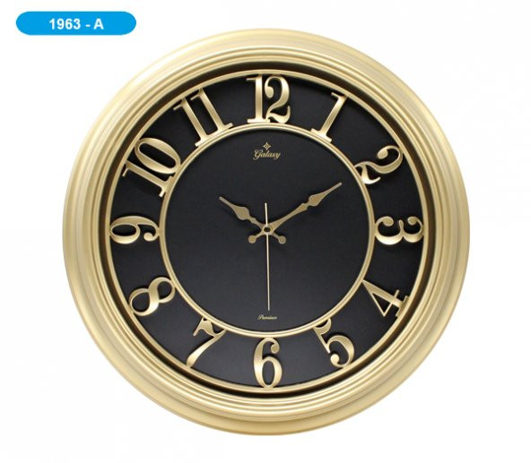 Galaxy 1963-A Premium Kabartma Rakamlı Duvar Saati