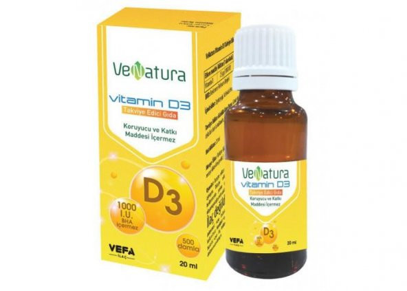 Venatura Vitamin D3 1000 IU Damla 20 ml