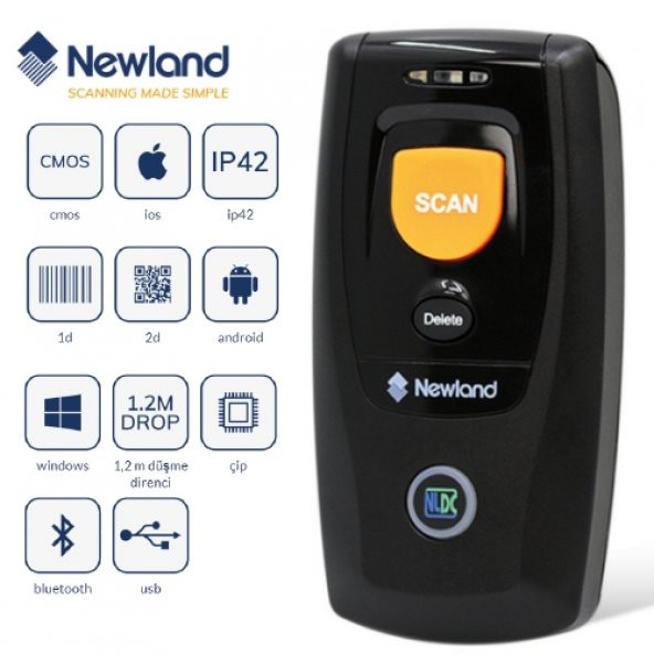 Newland BS8060-3V Kablosuz 1D CCD Barkod Okuyucu - 1
