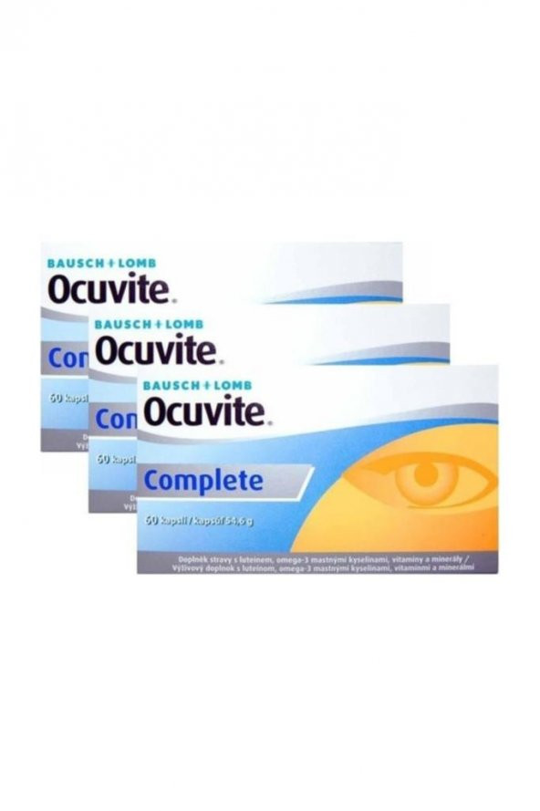 Ocuvite Complete 60 Kapsül 3Lü PAKET (SKT:05/2023)