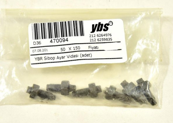 YAMAHA YBR 125 Sibop Ayar Vidası (1 Adet Fiyatı)