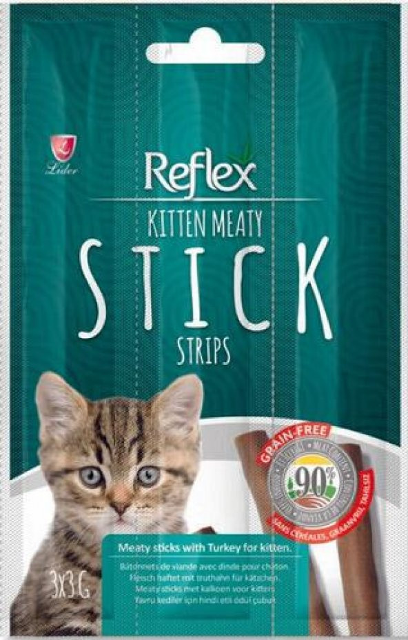 Reflex Yavru Kediler İçin Hindili Ödül Çubuğu 3x3gr