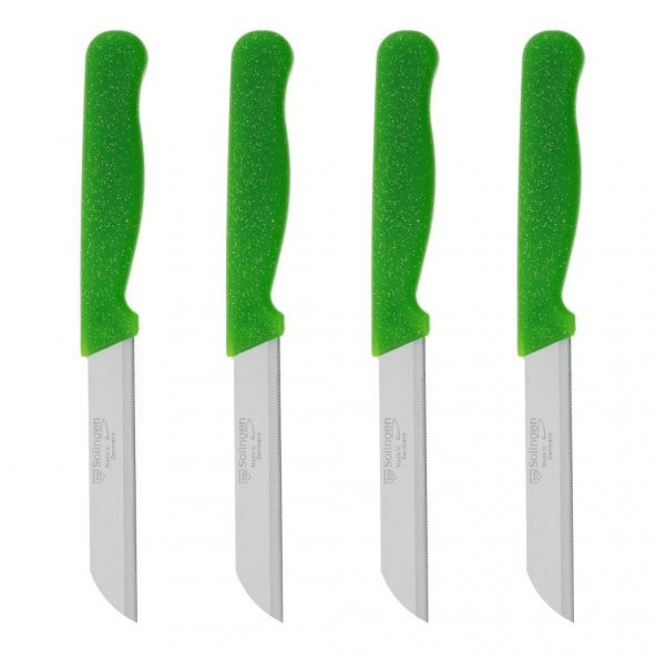 Solingen Simli Meyve Bıçağı 4li Takım - Yeşil