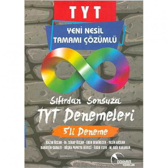 TYT Sıfırdan Sonsuza Denemeleri Yeni Nesil Tamamı Çözümlü 5 li Deneme Doktrin Yayınları - 1