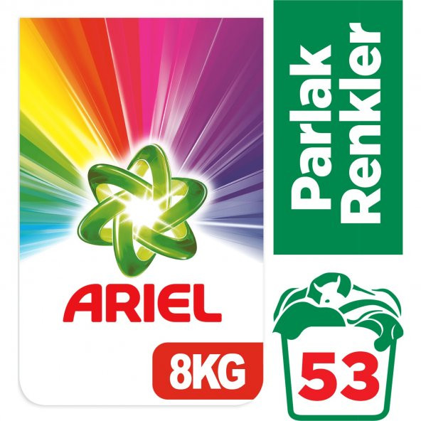 Ariel 8 kg Toz Çamaşır Deterjanı Parlak Renkler
