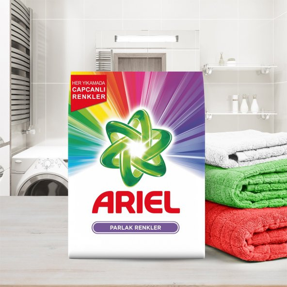 Ariel 8 kg Toz Çamaşır Deterjanı Parlak Renkler - 5