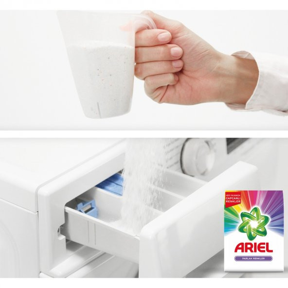 Ariel 8 kg Toz Çamaşır Deterjanı Parlak Renkler - 7
