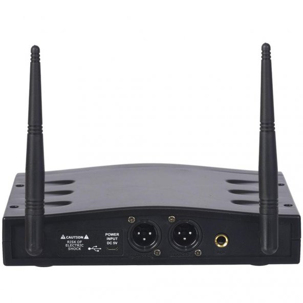 König K-312 Çift El Kablosuz Telsiz Mikrofon 16 Digital Kanal UHF - 5