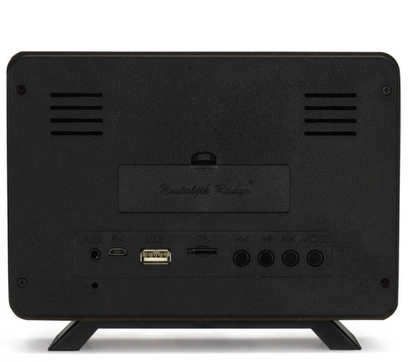 Nostaljik Radyo Ceviz Renk USB ve Bluetoothlu Aşiyan 1 - 2