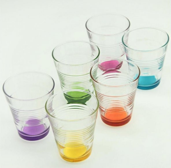 Paşabahçe Enjoy 6’Lı Renkli Kahve Yanı Bardağı Seti 1051330