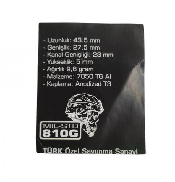 TSDI Desenli Alüminyum Şarjör Kapağı Model.9 - 4