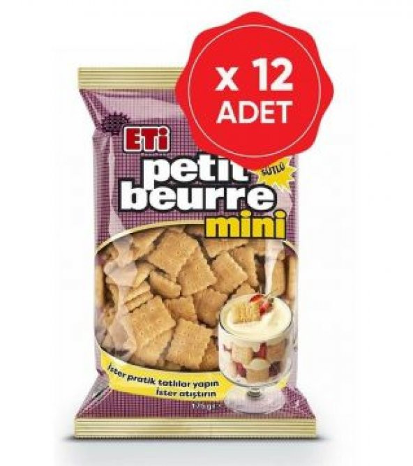 Eti Mini Petibör Bisküvi 175 Gr x 12 Adet