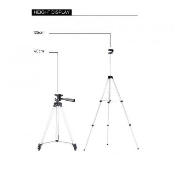 YouTube ve instagram çekimleri için Telefon Tripod Seti - 2