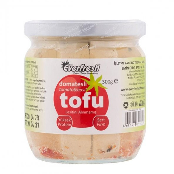 EVERFRESH Domatesli Tofu Peyniri 300 G