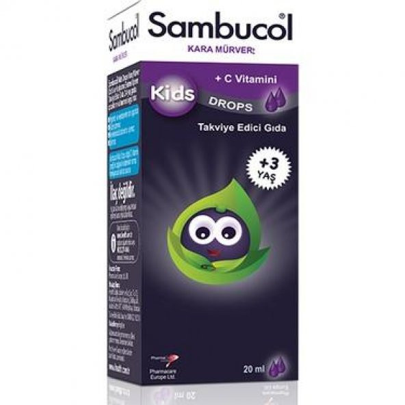 Sambucol Kids Kara Mürver Özütü Drops 20 ml