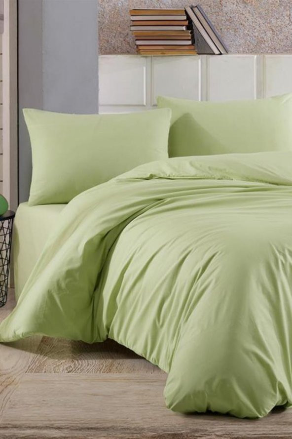 Çeyiz Diyarı Almond Tek Kişilik Nevresim Takımı Light Yeşil - Resim 2