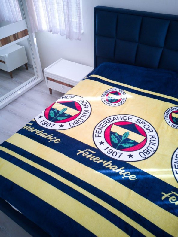 Lisanslı Fenerbahçe Polar Taraftar Battaniyesi Tek Kişilik