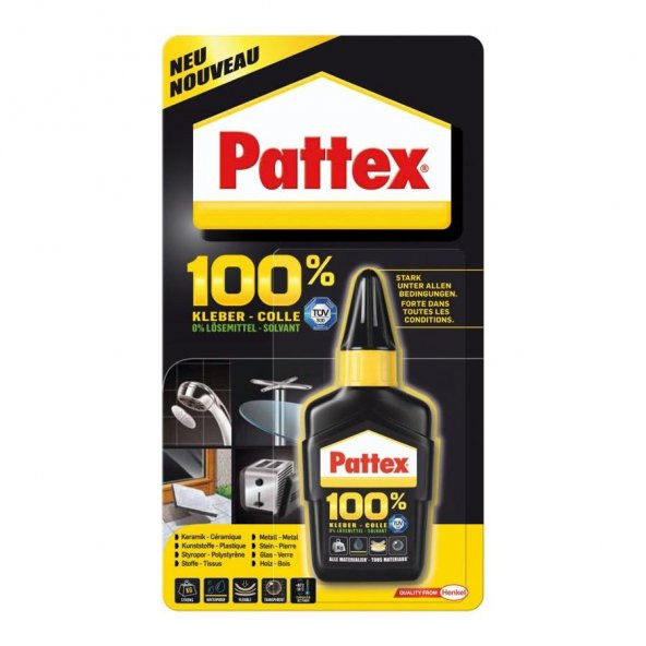 Henkel Pattex %100 Glue Yapıştırıcı 50 Gr