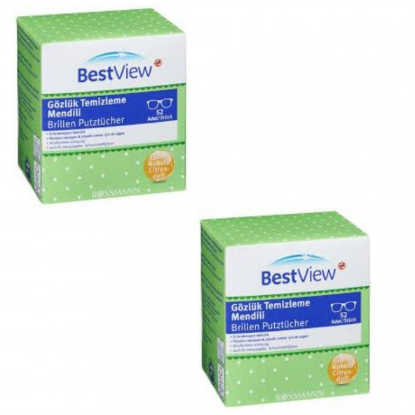 Best View Gözlük Temizleme Mendili Ve Cam Ekran Temizleme Mendili 52 Adet X 2 Paket - 2