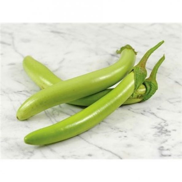 Eko Paket Uzun Yeşil Patlıcan Tohumu Tohumu 25 Tohum+Hediye Tohum - Resim 2