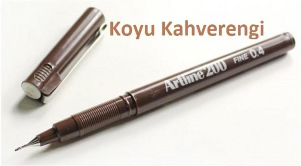 ARTLINE FINELINER KALEM KOYU KAHVERENGI (EK-200)