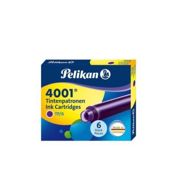 Pelıkan 4001 Dolmakalem Kartus Vıolet Mor Kısa 6Lı