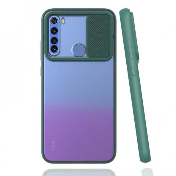 Xiaomi Redmi Note 8 Kamera Korumalı Kılıf Mat Yüzey Lensi Kapak - 7