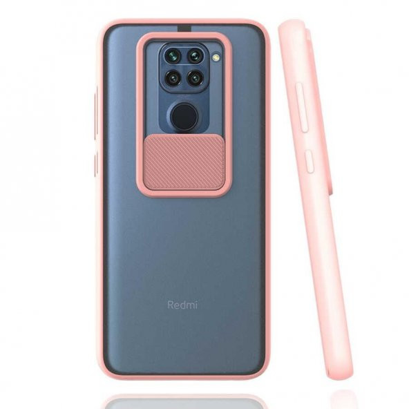 Xiaomi Redmi Note 9 Kılıf Mat Yüzey Lensi Kapak - 4