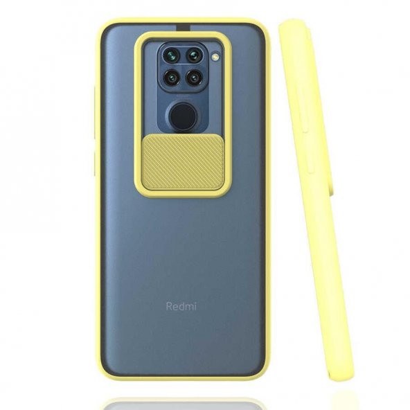 Xiaomi Redmi Note 9 Kılıf Mat Yüzey Lensi Kapak - 6