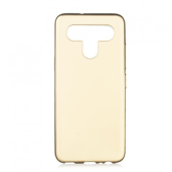 KNY LG K41S Kılıf Ultra İnce Mat Silikon Gold