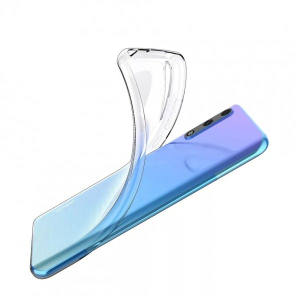 KNY Huawei Y8P Kılıf Ultra İnce Şeffaf Silikon Şeffaf - 2