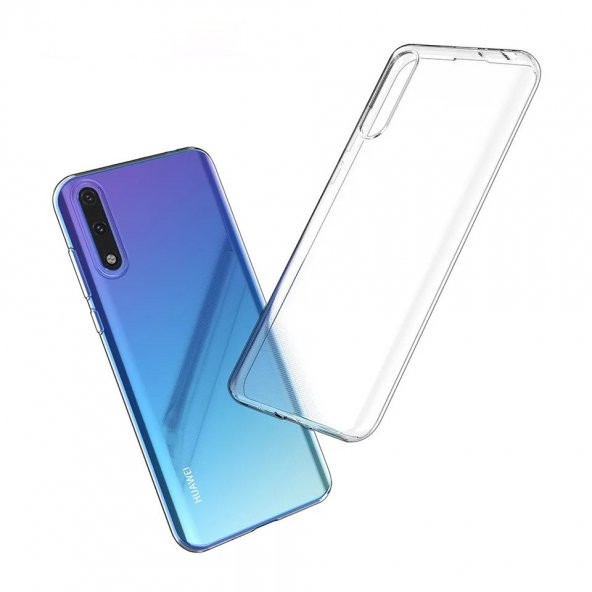 KNY Huawei Y8P Kılıf Ultra İnce Şeffaf Silikon Şeffaf - 4
