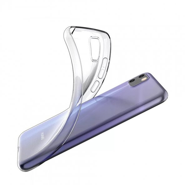 KNY Huawei Y5P Kılıf Ultra İnce Şeffaf Silikon Şeffaf - 3