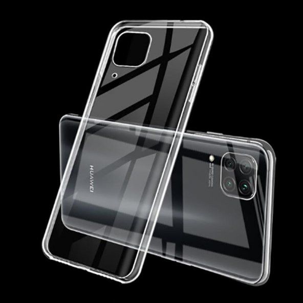 KNY Huawei P40 Lite Kılıf Ultra İnce Şeffaf Silikon Şeffaf - 2