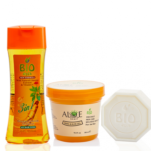 Bio Asia Duş Paketi ( Şampuan + Nemlendirici + Sabun)