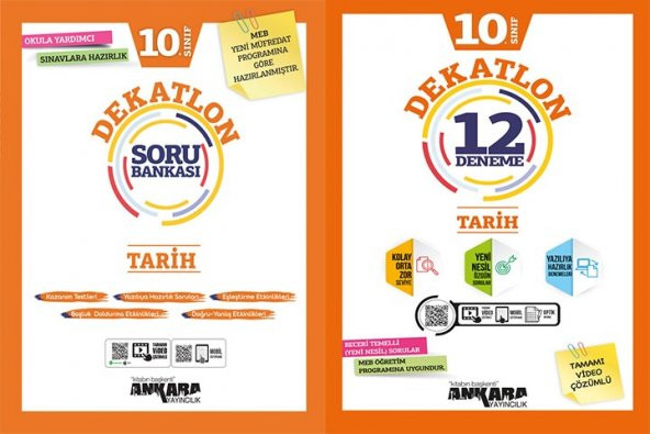 Ankara Yayıncılık 10. Sınıf Dekatlon Tarih Soru Bankası & Deneme Seti 2021