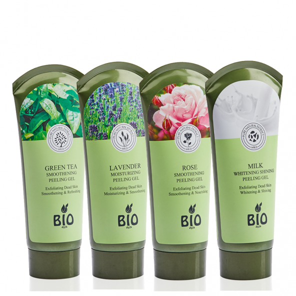 Bio Asia 4'lü Peeling Jel ( Yeşilçay & Lavanta & Gül & Süt )