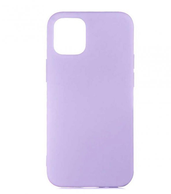 Apple Iphone 12 Mini Lansman Koruma Kılıfı Silikon Light Purple
