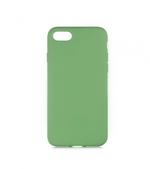 Apple Iphone 7 - 8 Lansman Koruma Kılıfı Silikon Açık Yeşil