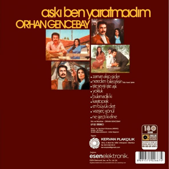ORHAN GENCEBAY - AŞKI BEN YARATMADIM (LP) - 2