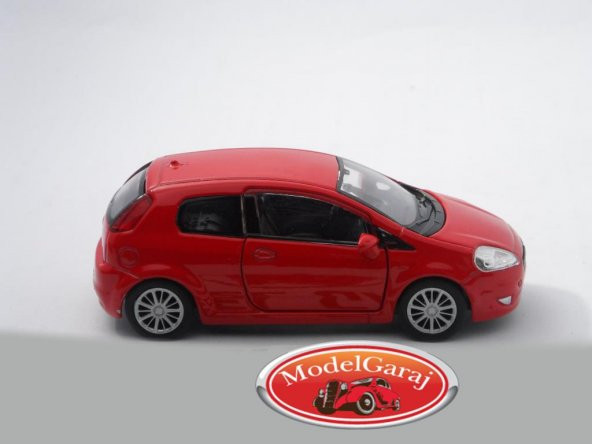 FİAT PUNTO KIRMIZI*1:36 ÖLÇEK*WELLY*METAL MODEL ARABA*MODELGARAJ - 2