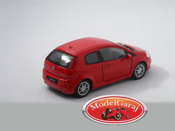 FİAT PUNTO KIRMIZI*1:36 ÖLÇEK*WELLY*METAL MODEL ARABA*MODELGARAJ - 3