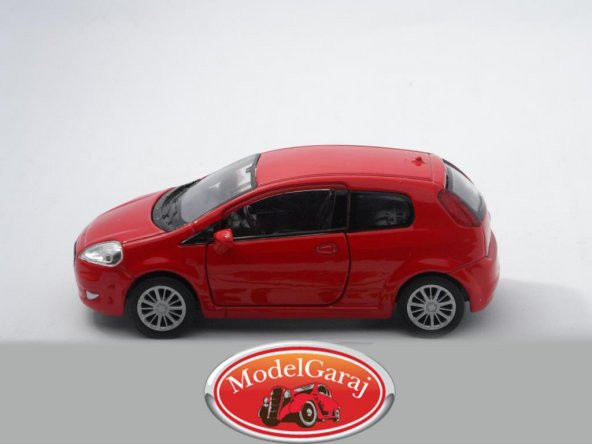 FİAT PUNTO KIRMIZI*1:36 ÖLÇEK*WELLY*METAL MODEL ARABA*MODELGARAJ - 6
